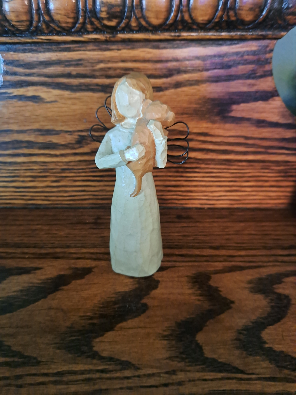 Willow Tree Angel Girl With Orange Dog